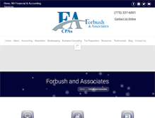Tablet Screenshot of forbushandassociates.biz